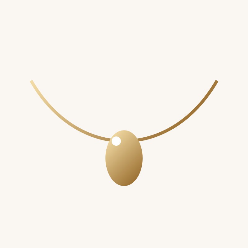 Classic Gold Pendant Necklace