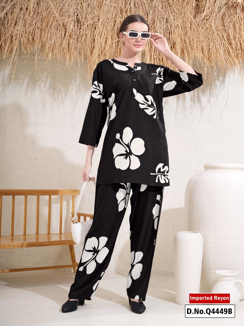 WOMEN IMPORTED REYON CORD SET