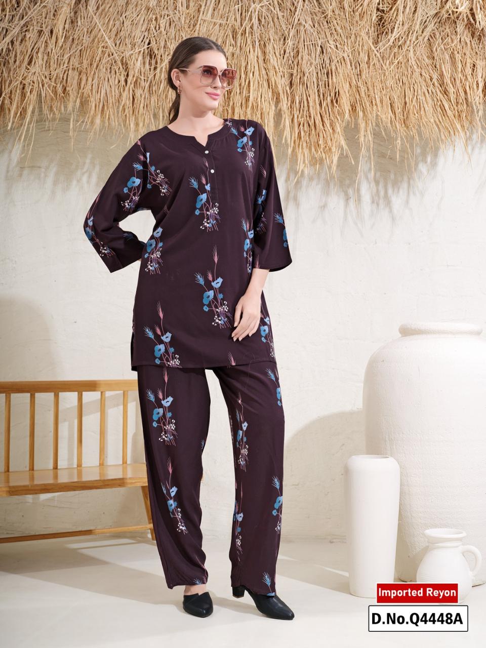 WOMEN IMPORTED REYON CORD SET